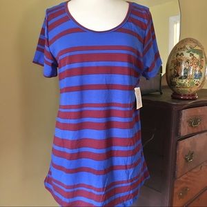 Lularoe Classic tee in fun striped print!